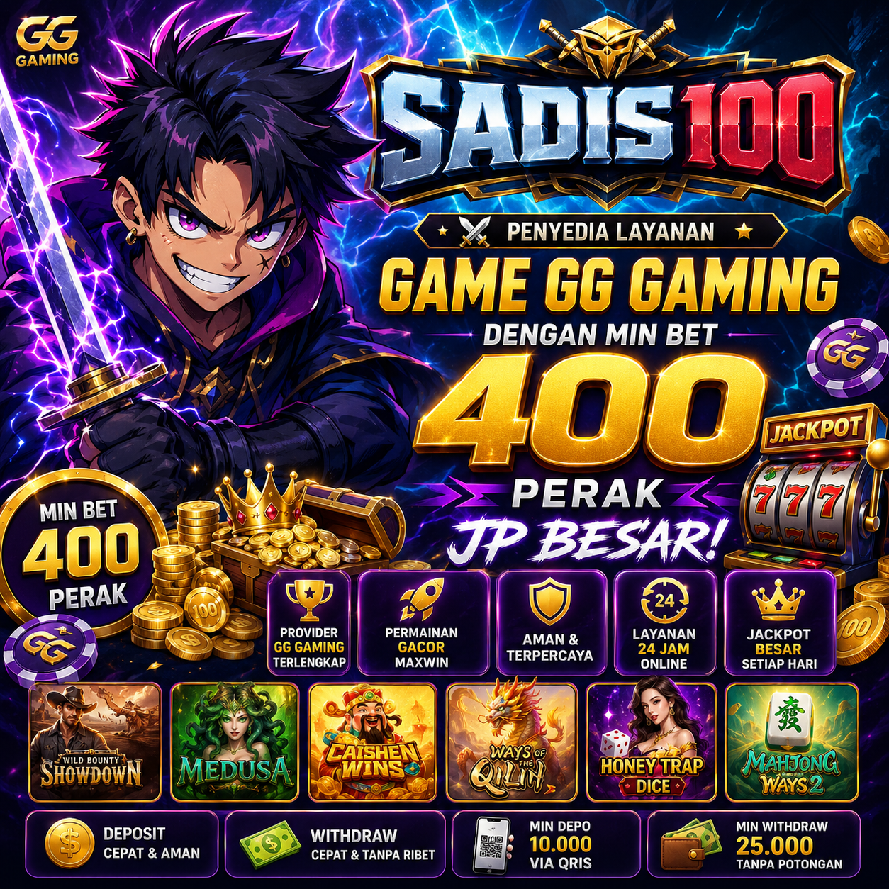 SADIS100 : Link Game Online Dengan Berjuta Jepe Menantimu Disini Min Dp 5K